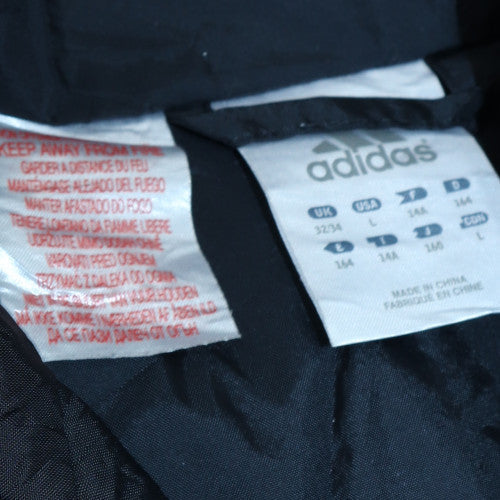 Adidas Womens Black Size 14 Hooded Windbreaker Jacket