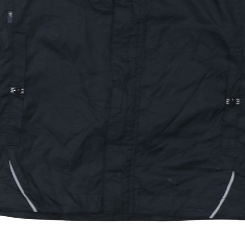 Adidas Womens Black Size 14 Hooded Windbreaker Jacket