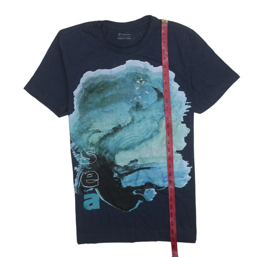 Lotto Men's Blue XL Graphic Sea Print Cotton T-Shirt
