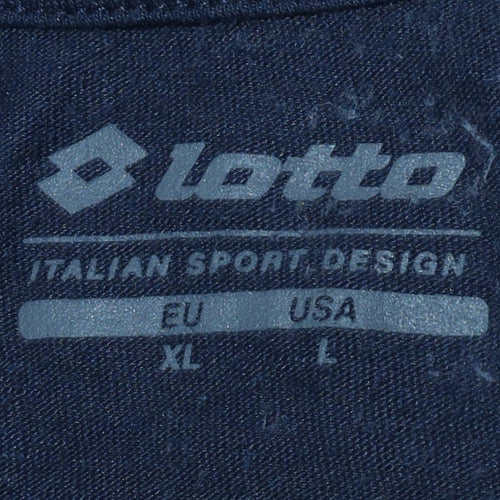 Lotto Men's Blue XL Graphic Sea Print Cotton T-Shirt