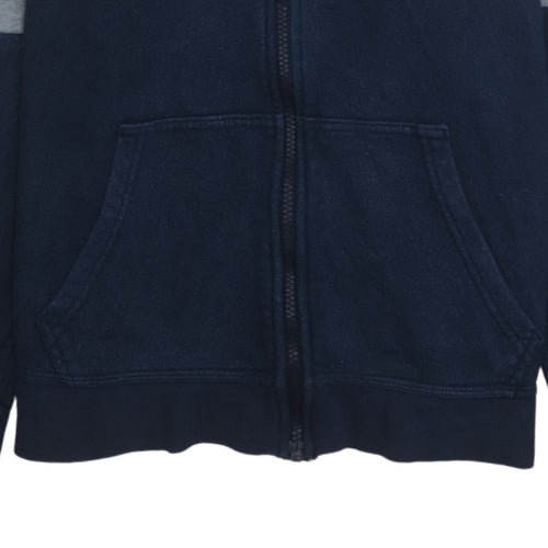Nike Boys Blue & Grey Full Zip Hoodie XL 13-15 Years Fleece Sportswear