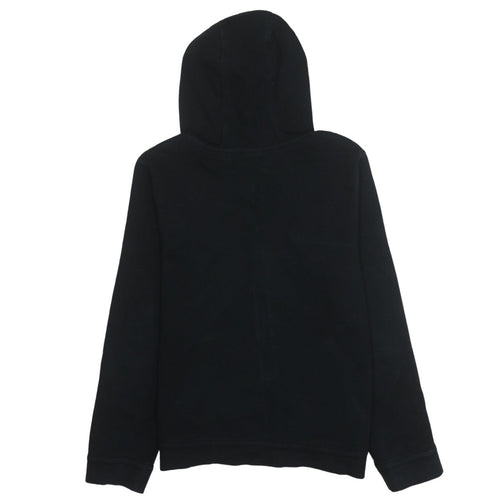 Nike Boys Black XL Full Zip Hoodie with Logo - Classic Fleece Sweatshirt