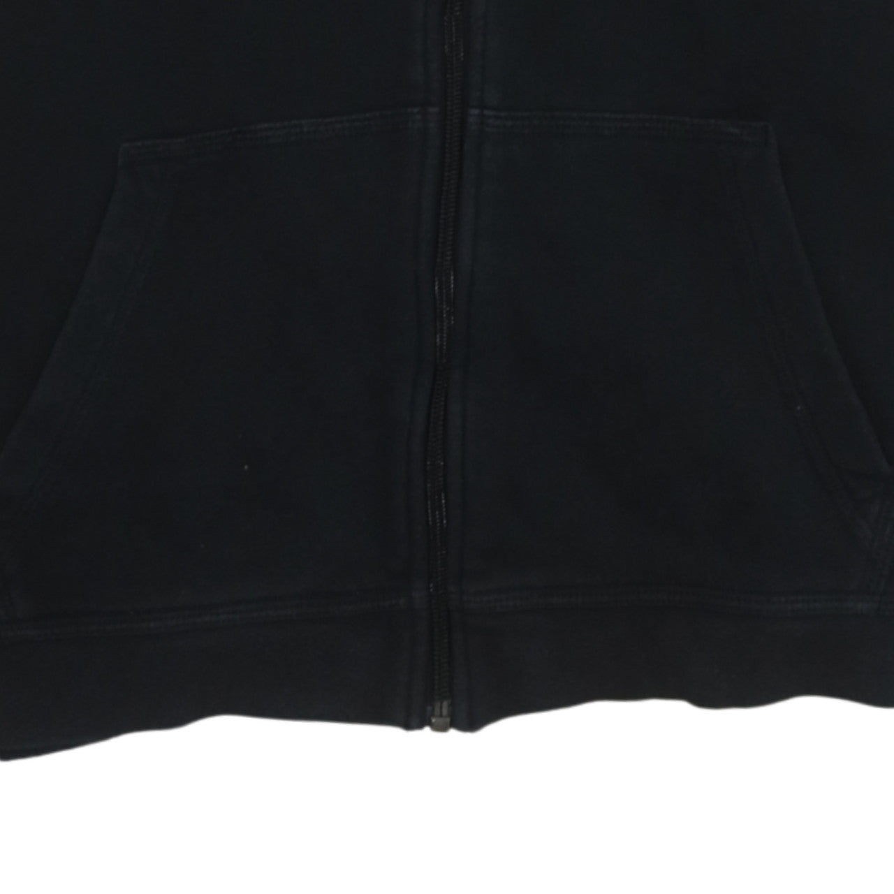 Nike Boys Black XL Full Zip Hoodie with Logo - Classic Fleece Sweatshirt