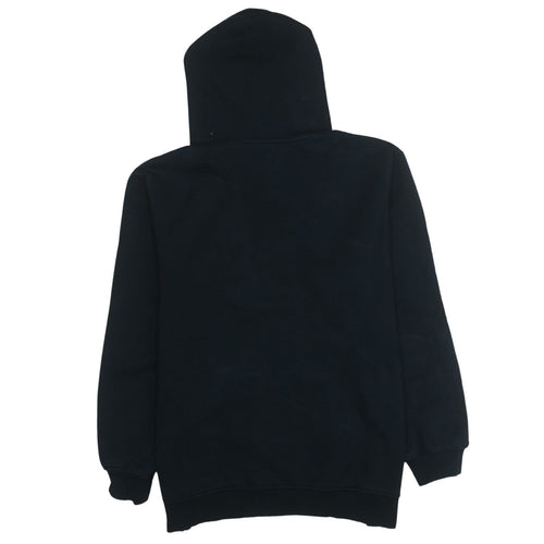 Adidas Mens Black Pullover Hoodie Large Logo Fleece Sweatshirt