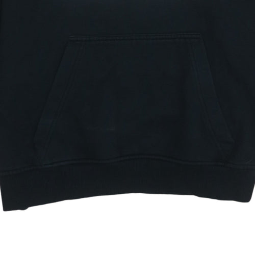Adidas Mens Black Pullover Hoodie Large Logo Fleece Sweatshirt