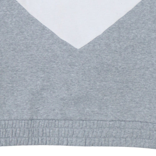 Fila Womens Grey Purple 1/4 Zip Colourblock Sweatshirt Size M
