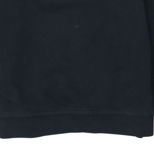 Nike Boys Black Pullover Sweatshirt M 137-147cm Crew Neck Logo Fleece