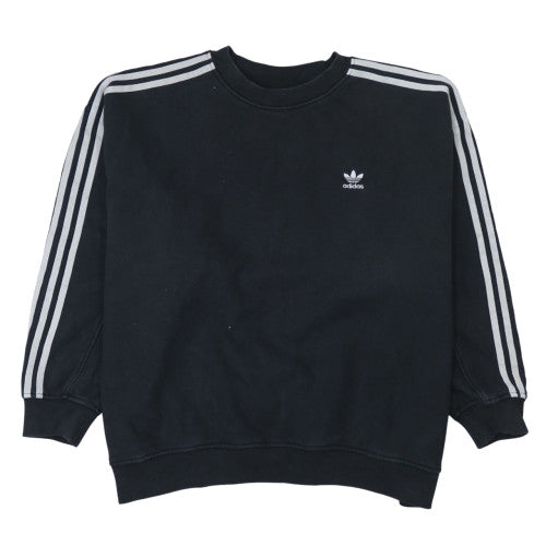 Adidas Women Black Size 16 Crew Neck Pullover Sweatshirt