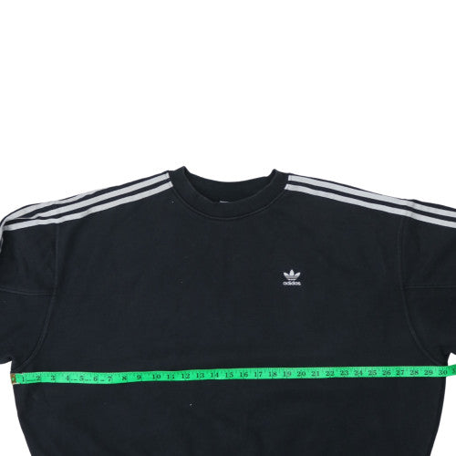 Adidas Women Black Size 16 Crew Neck Pullover Sweatshirt
