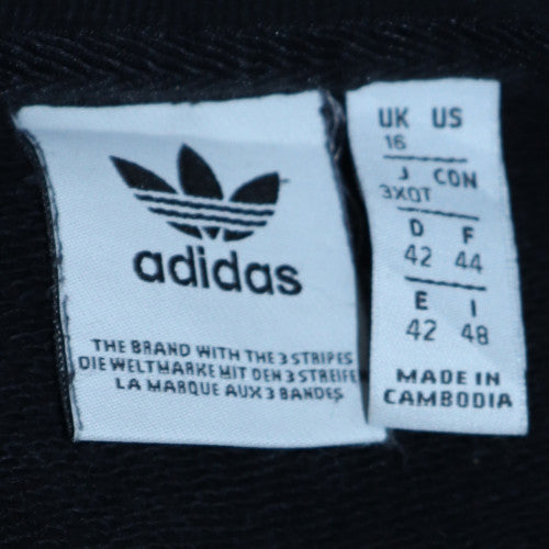 Adidas Women Black Size 16 Crew Neck Pullover Sweatshirt
