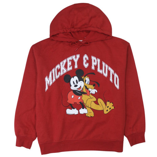 Disney Women Red Hoodie Mickey & Pluto L 14/16 Primark Cares