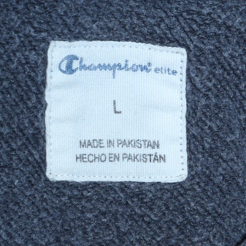 Champion Men's Grey Pullover Sweatshirt L Regular Fit Crew Neck