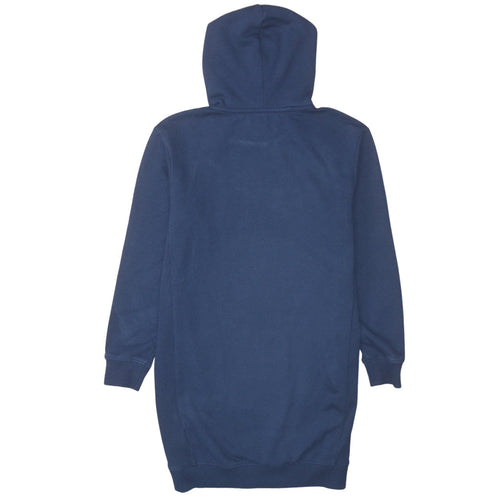 Tommy Hilfiger Girls Navy Blue Hooded Pullover Sweatshirt Dress Size 152 (Age 12)
