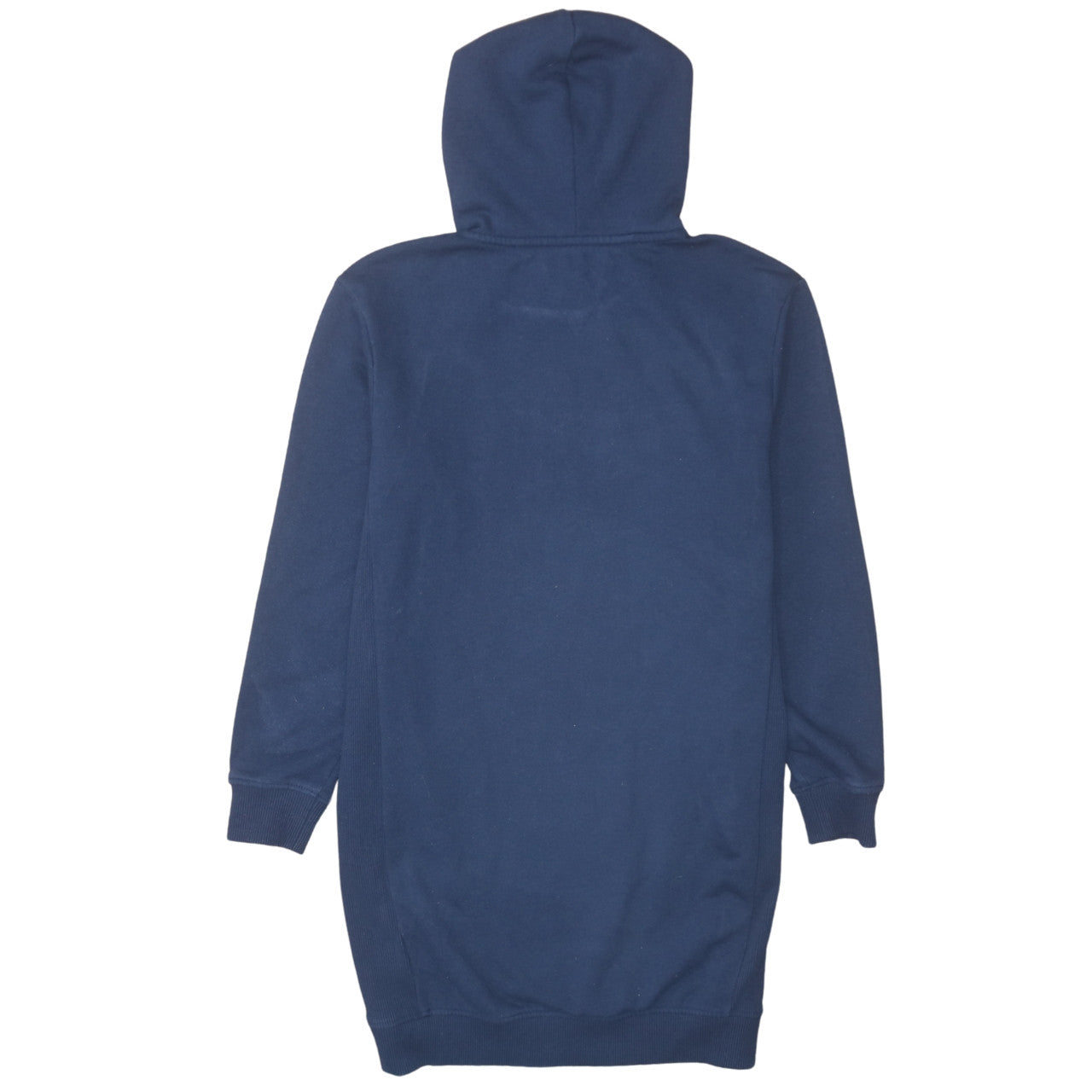 Tommy Hilfiger Girls Navy Blue Hooded Pullover Sweatshirt Dress Size 152 (Age 12)