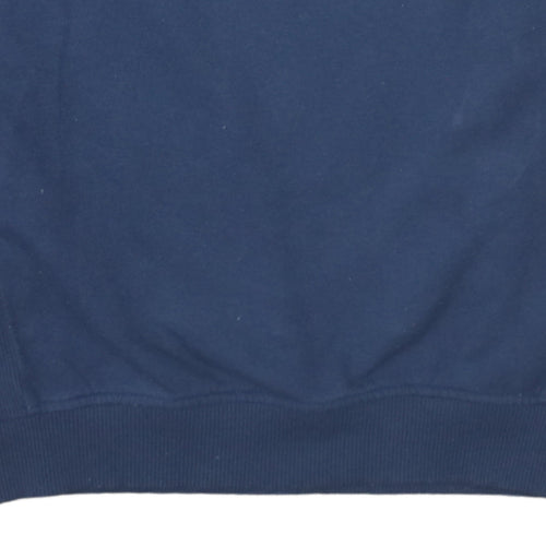 Tommy Hilfiger Girls Navy Blue Hooded Pullover Sweatshirt Dress Size 152 (Age 12)