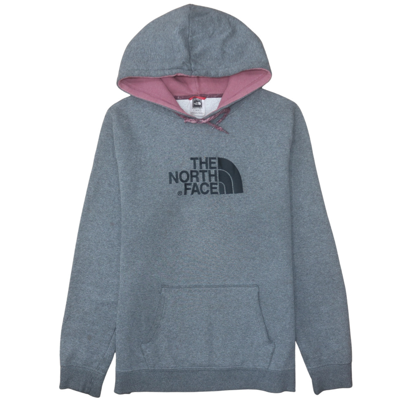 The North Face Womens Grey Pullover Hoodie XL Cotton Blend