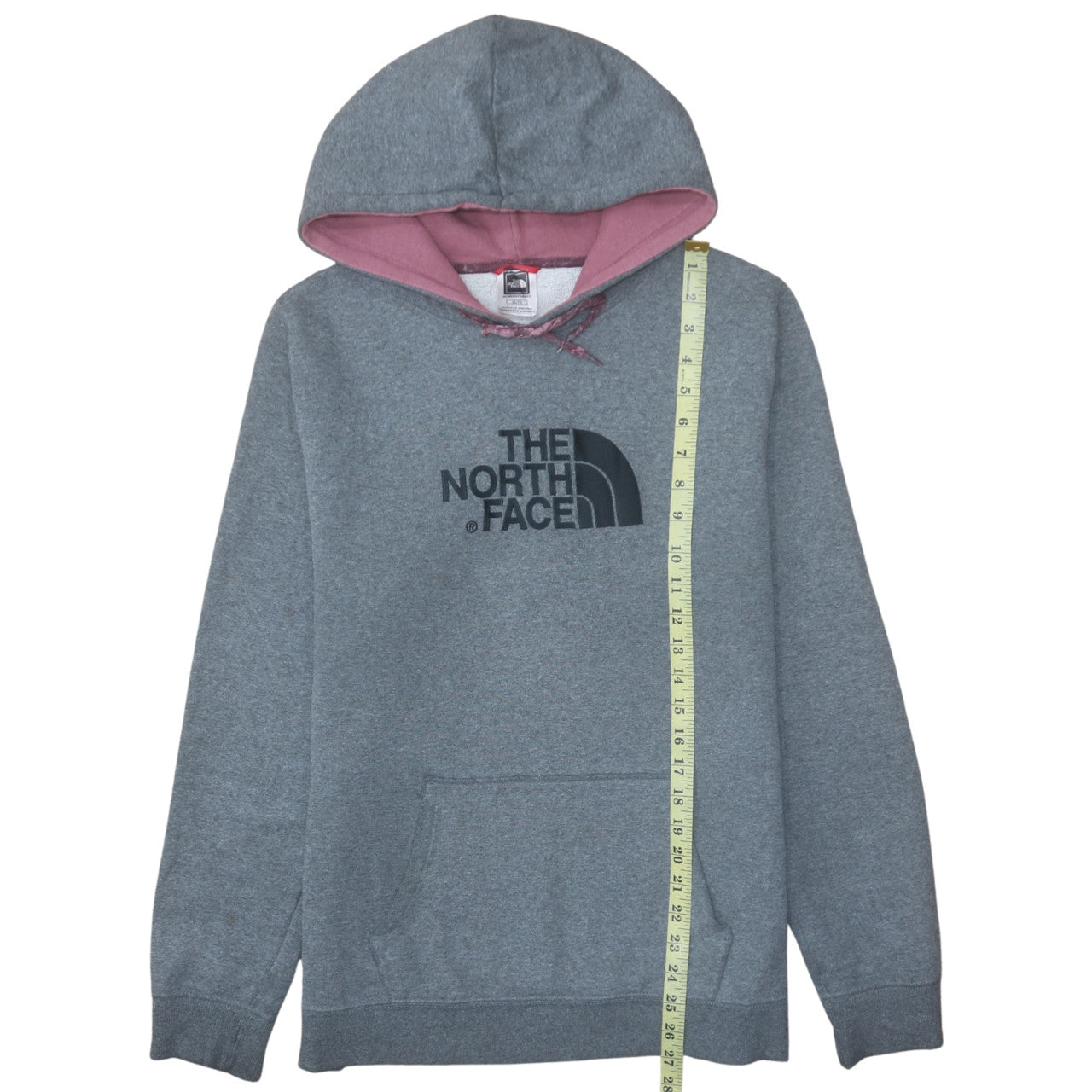 The North Face Womens Grey Pullover Hoodie XL Cotton Blend
