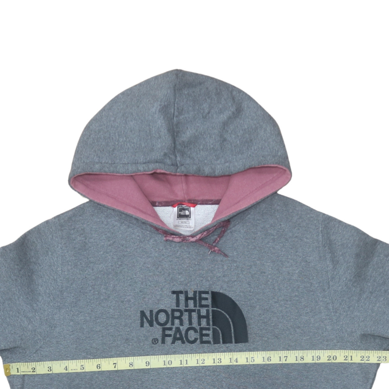 The North Face Womens Grey Pullover Hoodie XL Cotton Blend