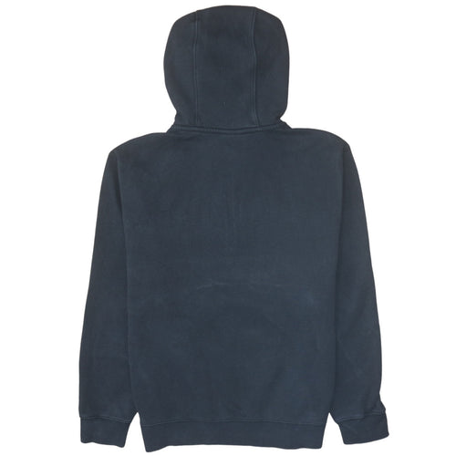 Nike Men's Black 1/2 Zip Hoodie Fleece Lined Pullover Size L