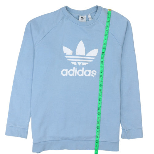 Adidas Men's Blue XL Pullover Sweatshirt Graphic Logo Crew Neck