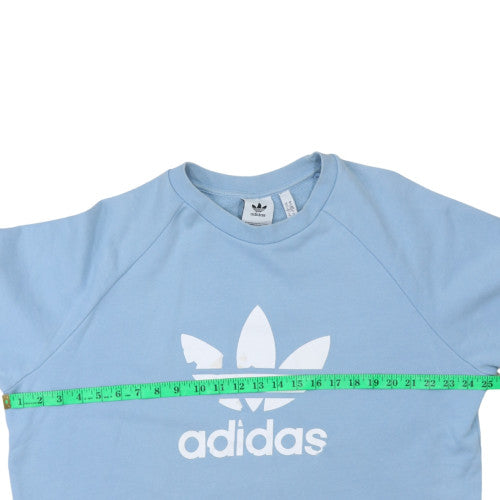 Adidas Men's Blue XL Pullover Sweatshirt Graphic Logo Crew Neck