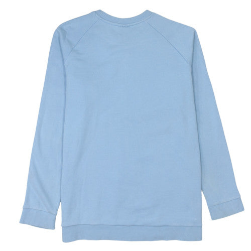 Adidas Men's Blue XL Pullover Sweatshirt Graphic Logo Crew Neck