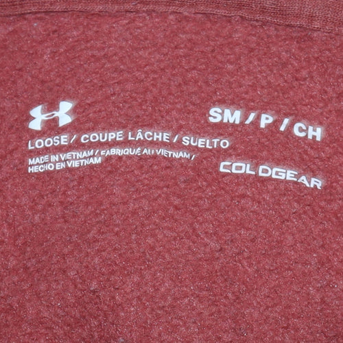 Under Armour Men's Brown Full Zip Hoodie Size S Relaxed Fit Fleece