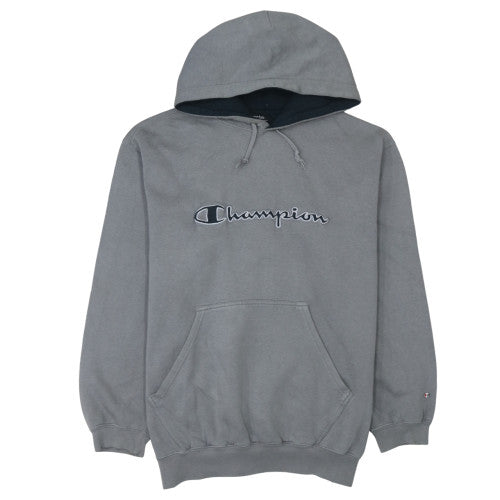 Champion Men's Grey Pullover Hoodie XL Regular Fit Sports Style