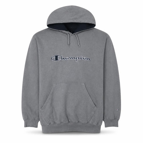 Champion Men's Grey Pullover Hoodie XL Regular Fit Sports Style