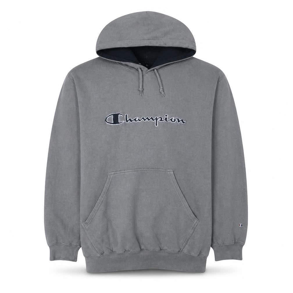 Champion Men's Grey Pullover Hoodie XL Regular Fit Sports Style