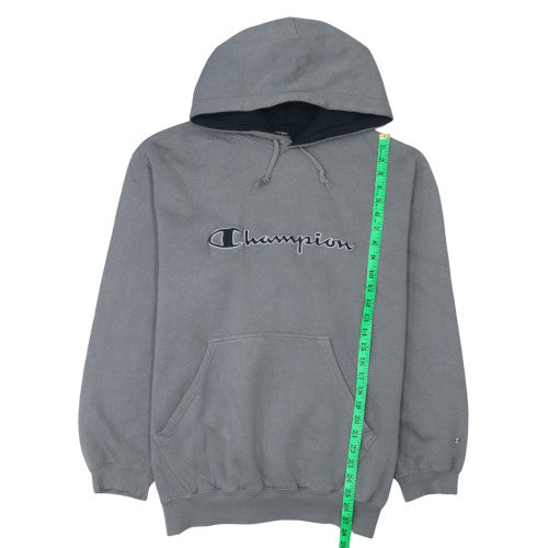 Champion Men's Grey Pullover Hoodie XL Regular Fit Sports Style