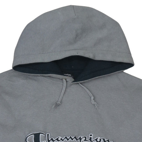 Champion Men's Grey Pullover Hoodie XL Regular Fit Sports Style
