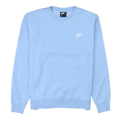 Nike Men's Blue Crew Neck Cotton Pullover Sweatshirt Size M