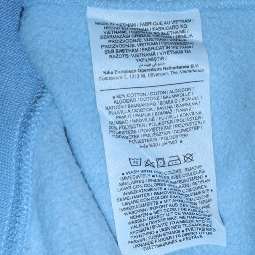 Nike Men's Blue Crew Neck Cotton Pullover Sweatshirt Size M