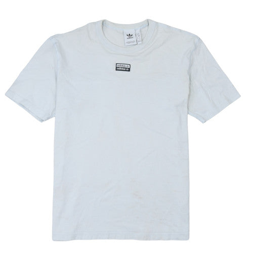 Adidas Men's White Cotton Short Sleeve Crew Neck Sports T-Shirt M