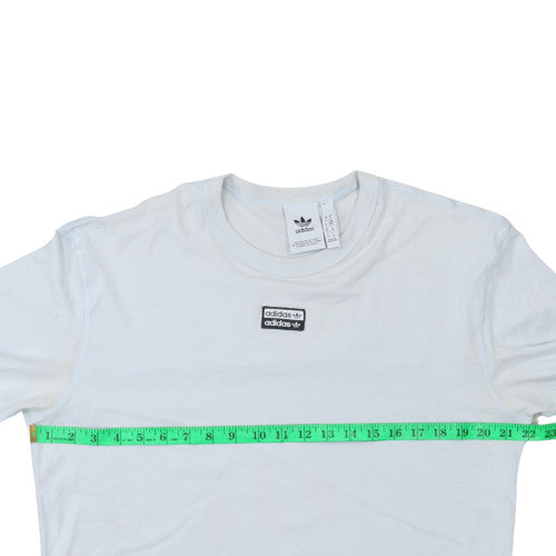 Adidas Men's White Cotton Short Sleeve Crew Neck Sports T-Shirt M