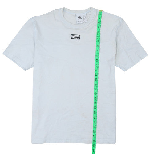 Adidas Men's White Cotton Short Sleeve Crew Neck Sports T-Shirt M