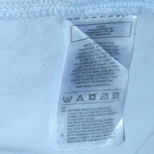 Adidas Men's White Cotton Short Sleeve Crew Neck Sports T-Shirt M