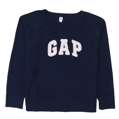 GAP Womens Navy Blue XL Cotton Blend Pullover Sweatshirt
