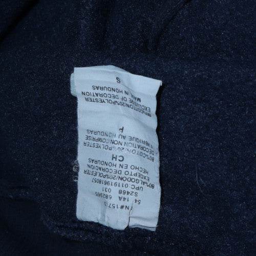 Champion Eco Men's Navy Full Zip Hoodie Small Fleece Cotton Blend