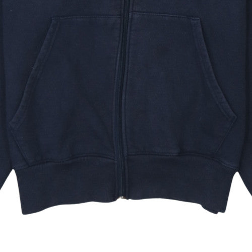Champion Eco Men's Navy Full Zip Hoodie Small Fleece Cotton Blend