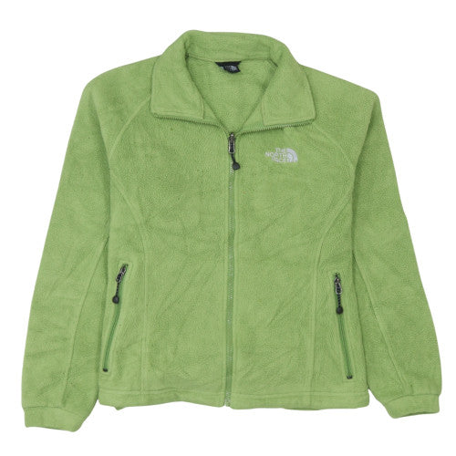 The North Face Women's Green Fleece Jacket Size S Lightweight Zip Up