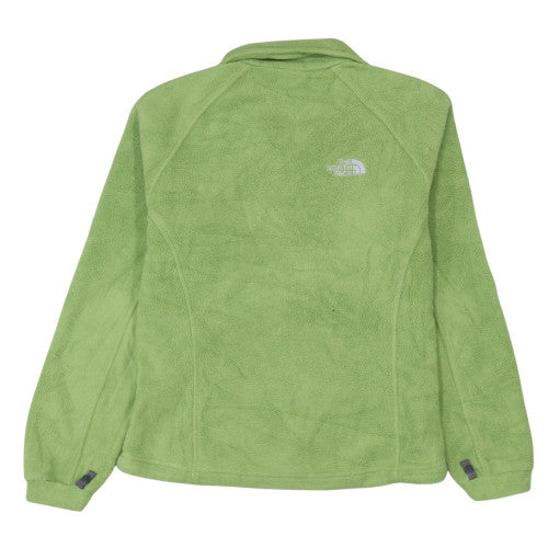 The North Face Women's Green Fleece Jacket Size S Lightweight Zip Up