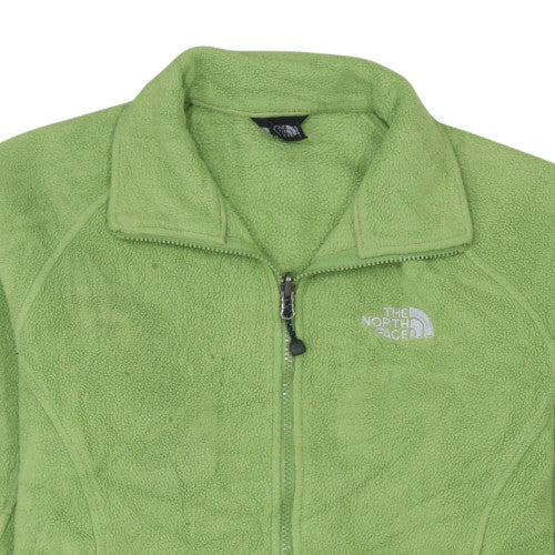 The North Face Women's Green Fleece Jacket Size S Lightweight Zip Up