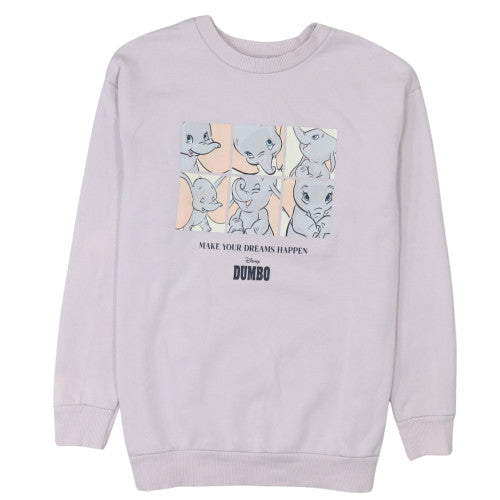 Disney Classics George Women Lilac Dumbo Sweatshirt Size 12-14