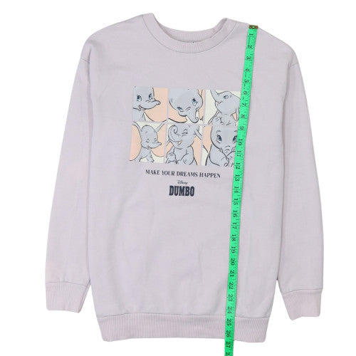 Disney Classics George Women Lilac Dumbo Sweatshirt Size 12-14