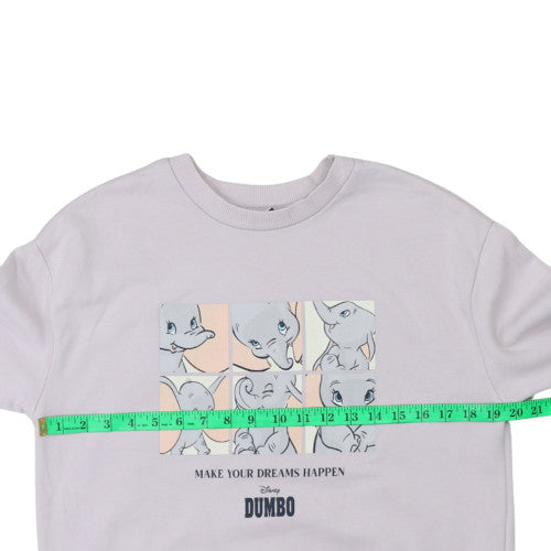 Disney Classics George Women Lilac Dumbo Sweatshirt Size 12-14