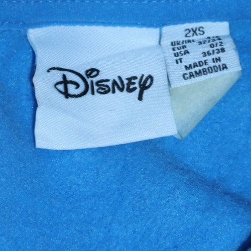 Disney Primark Women Blue Stitch Aloha Pullover Sweatshirt 2XS