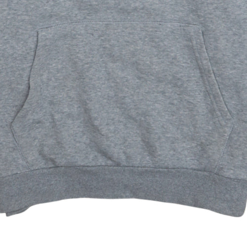 Fila Men's Grey Pullover Hoodie Size M Logo Graphic Sportswear