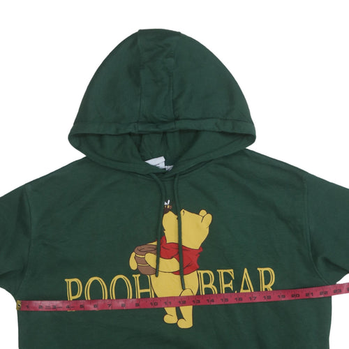 Disney Womens Green Pooh Bear Pullover Hoodie Size 12/14 Primark